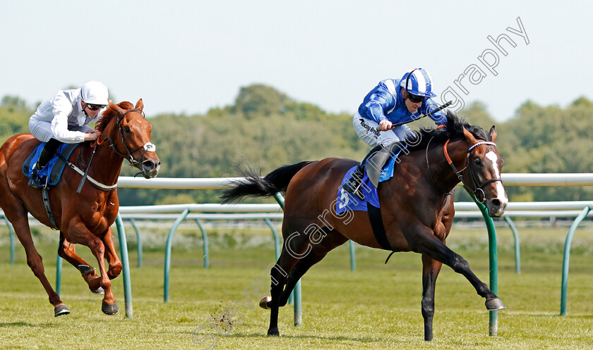 Ibraz-0003 
 IBRAZ (Jim Crowley) beats INFRASTRUCTURE (left) in The Champions League Final Betting At 188bet Novice Median Auction Stakes Nottingham 22 May 2018 - Pic Steven Cargill / Racingfotos.com