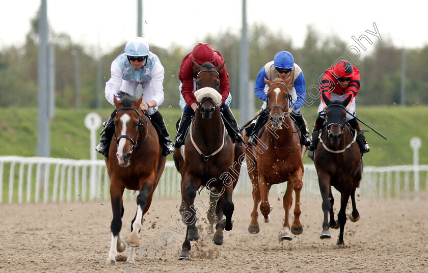 Roma-Bangkok-0002 
 ROMA BANGKOK (Marc Monaghan) beats FEDERAL LAW (2nd left) in The East Coast IPA Novice Stakes
Chelmsford 30 Aug 2018 - Pic Steven Cargill / Racingfotos.com