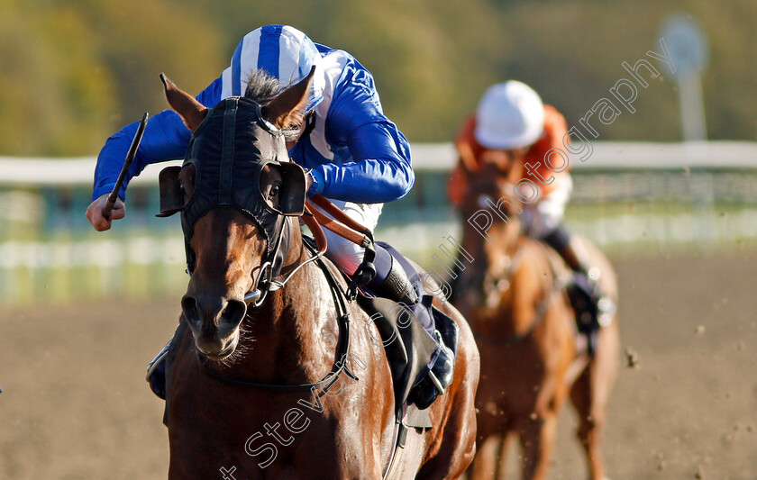 Dawaaleeb-0005 
 DAWAALEEB (Jim Crowley) wins The AG Maiden Stakes Lingfield 5 Oct 2017 - Pic Steven Cargill / Racingfotos.com