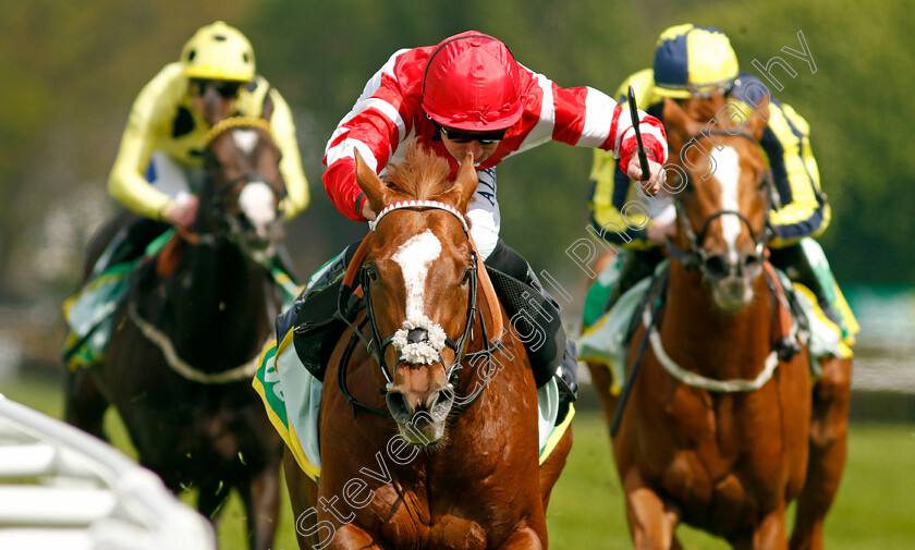 Hand-Of-God-0002 
 HAND OF GOD (Ryan Moore) wins The bet365 Esher Cup
Sandown 26 Apr 2024 - Pic Steven Cargill / Racingfotos.com