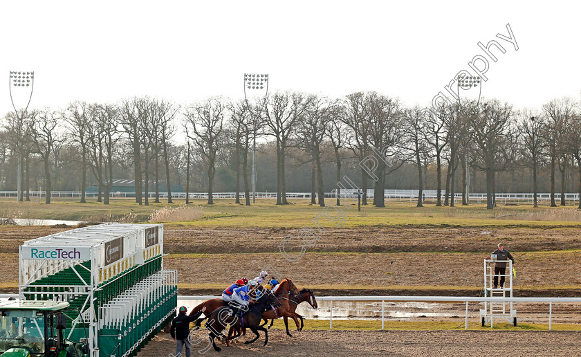 Miniature-Daffodil-0001 
 Horses break from the stalls for the opening race at Chelmsford 6 Apr 2018 - Pic Steven Cargill / Racingfotos.com