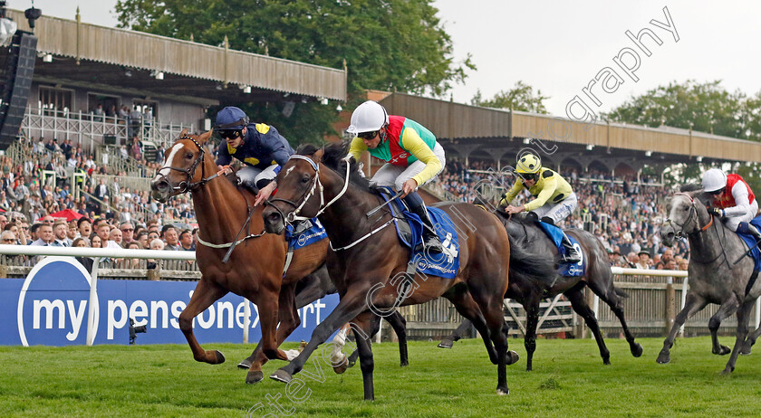 Mill-Stream-0001 
 MILL STREAM (William Buick) beats SWINGALONG (left) in The My Pension Expert July Cup
Newmarket 13 Jul 2024 - Pic Steven Cargill / Racingfotos.com