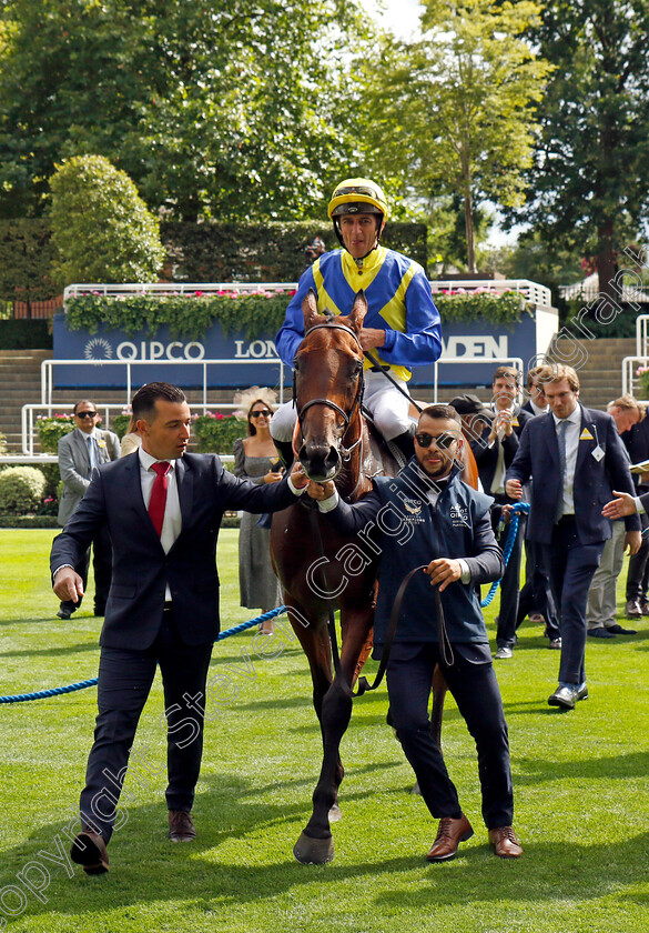 Goliath-0014 
 GOLIATH (Christophe Soumillon) winner of The King George VI and Queen Elizabeth Stakes
Ascot 27 Jul 2024 - Pic Steven Cargill / Racingfotos.com