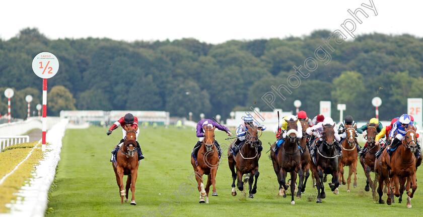 Thunder-Max-0002 
 THUNDER MAX (2nd left, Rossa Ryan) beats UNILATERALISM (left) in The Coopers Marquees Maiden Stakes
Doncaster 10 Sep 2021 - Pic Steven Cargill / Racingfotos.com