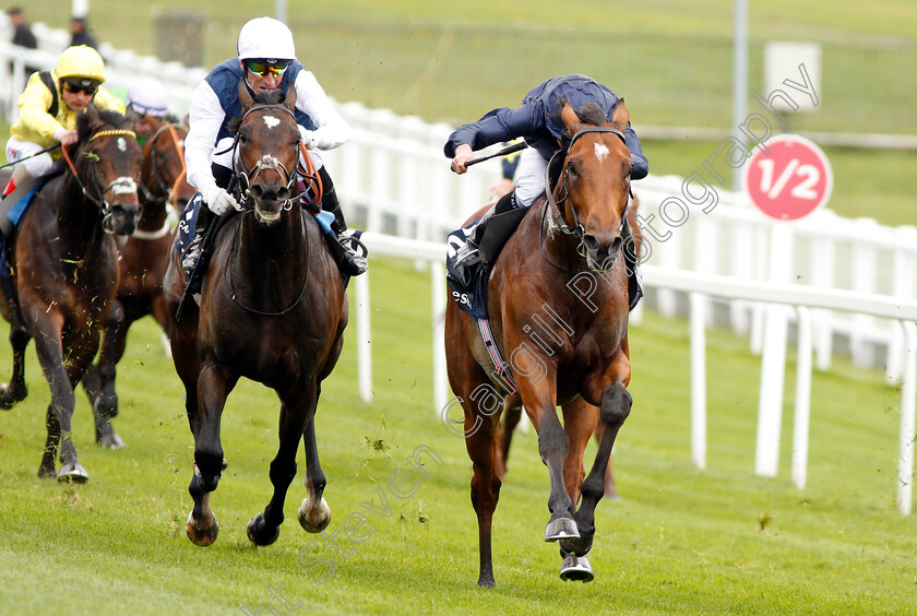 Cape-Of-Good-Hope-0004 
 CAPE OF GOOD HOPE (right, Ryan Moore) beats CAP FRANCAIS (left) in The Investec Blue Riband Trial Stakes
Epsom 24 Apr 2019 - Pic Steven Cargill / Racingfotos.com