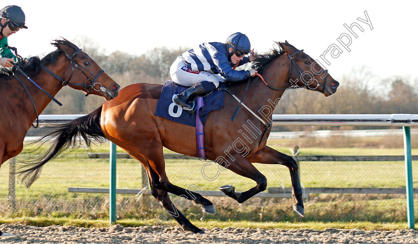 River-Song-0002 
 RIVER SONG (Hollie Doyle) wins The Ladbrokes Where The Nation Plays Novice Median Auction Stakes Div2
Lingfield 4 Jan 2020 - Pic Steven Cargill / Racingfotos.com