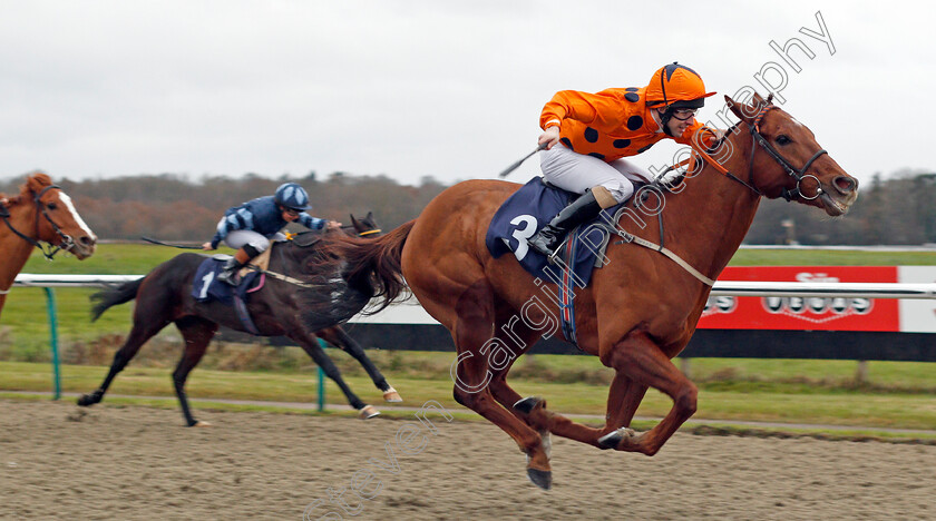 Varsovian-0002 
 VARSOVIAN (Jack Duern) wins The Play Jackpot Games At sunbets.co.uk/vegas Handicap Div1 Lingfield 6 Dec 2017 - Pic Steven Cargill / Racingfotos.com