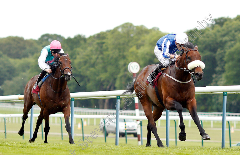 Hello-Youmzain-0004 
 HELLO YOUMZAIN (Kevin Stott) beats CALYX (left) in The Armstrong Aggregates Sandy Lane Stakes
Haydock 25 May 2019 - Pic Steven Cargill / Racingfotos.com