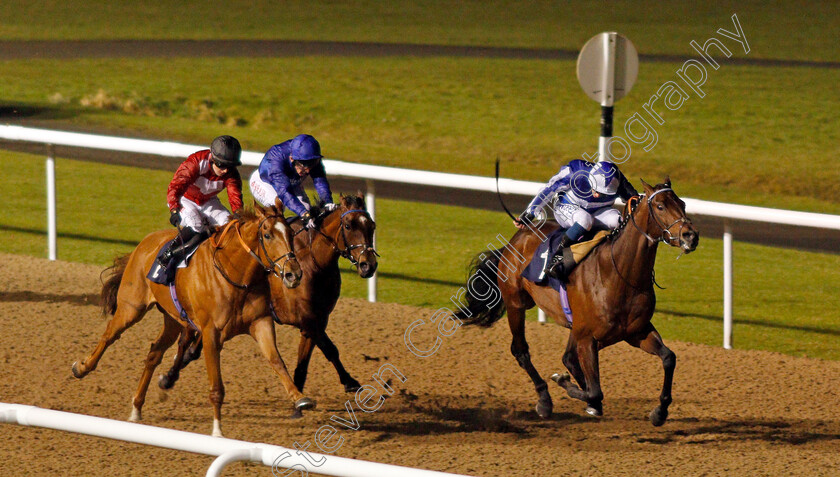 Felix-0004 
 FELIX (left, Hollie Doyle) beats BANGKOK (right) in The Betway Conditions Stakes
Wolverhampton 11 Jan 2021 - Pic Steven Cargill / Racingfotos.com