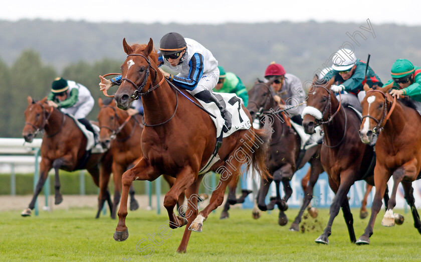 Metropolitan-0003 
 METROPOLITAN (A Pouchin) wins the Prix de Montaigu
Deauville 12 Aug 2023 - Pic Steven Cargill / Racingfotos.com