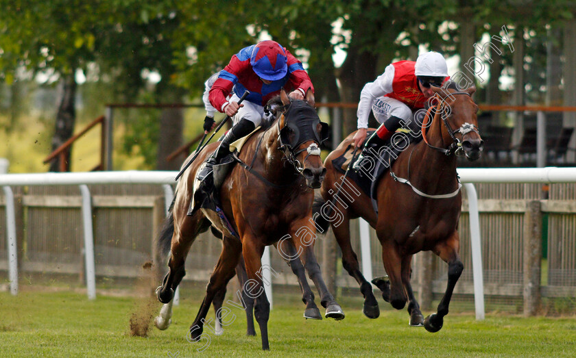 Lovely-Breeze-0002 
 LOVELY BREEZE (left, James Doyle) beats NIGHT NARCISSUS (right) in The Rich Energy Two Drinks One Taste Fillies Handicap
Newmarket 25 Jun 2021 - Pic Steven Cargill / Racingfotos.com