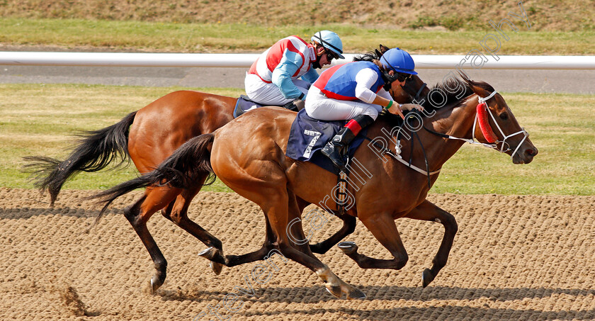 Maid-Millie-0005 
 MAID MILLIE (Tim Clark) wins The Sky Sports Racing Sky 415 Handicap
Wolverhampton 11 Aug 2020 - Pic Steven Cargill / Racingfotos.com