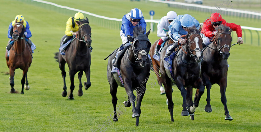 Mutasaabeq-0003 
 MUTASAABEQ (left, Jim Crowley) beats REGAL REALITY (centre) and CHINDIT (right) in The Al Basti Equiworld Dubai Joel Stakes
Newmarket 29 Sep 2023 - Pic Steven Cargill / Racingfotos.com