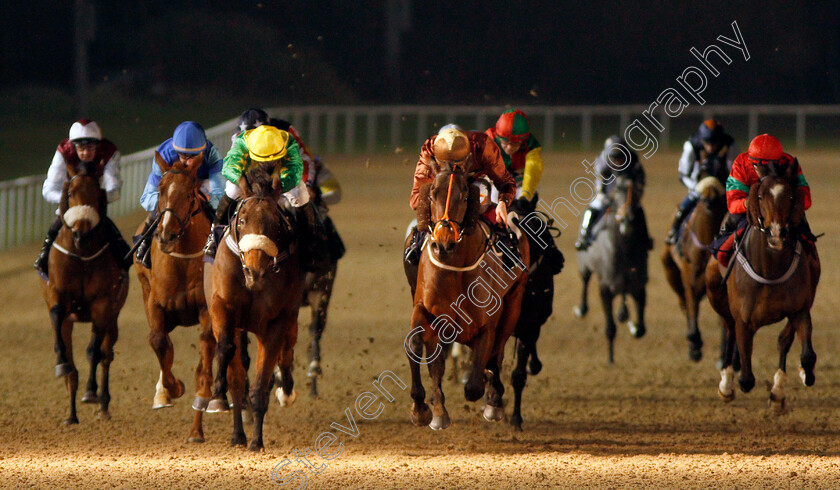 Hooflepuff-0002 
 HOOFLEPUFF (centre, Ben Robinson) beats HENRY CROFT (left) in The Betway Live Casino Handicap
Wolverhampton 26 Nov 2019 - Pic Steven Cargill / Racingfotos.com