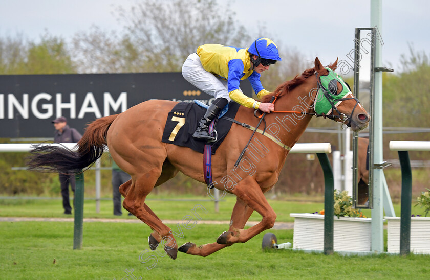 Nine-Elms-0004 
 NINE ELMS (Lewis Edmunds) wins The Castle Rock Betty Holmes Memorial Handicap
Nottingham 22 Apr 2023 - Pic Steven Cargill / Becky Bailey / Racingfotos.com