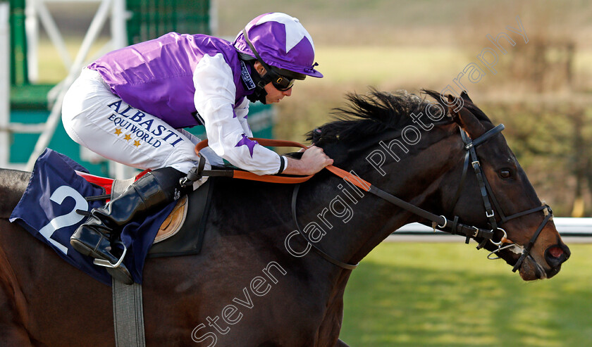 Crimson-Sand-0007 
 CRIMSON SAND (Ryan Moore) wins The Betway Maiden Stakes
Lingfield 27 Feb 2021 - Pic Steven Cargill / Racingfotos.com