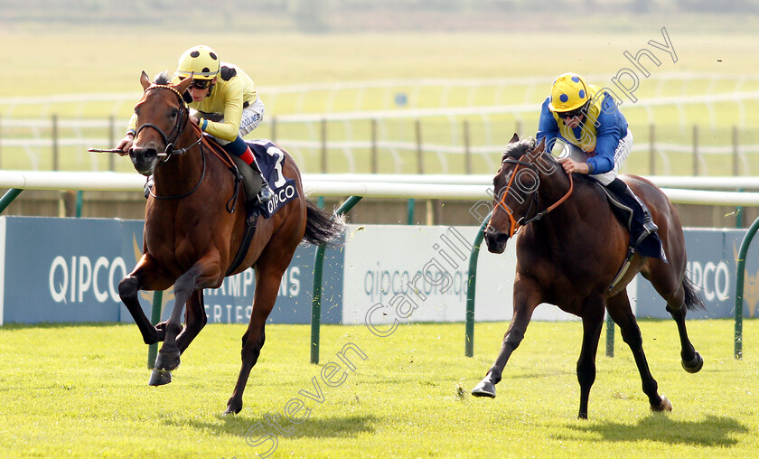 UAE-Jewel-0002 
 UAE JEWEL (David Egan) beats WALKINTHESAND (right) in The Lightning Spear Newmarket Stakes
Newmarket 4 May 2019 - Pic Steven Cargill / Racingfotos.com