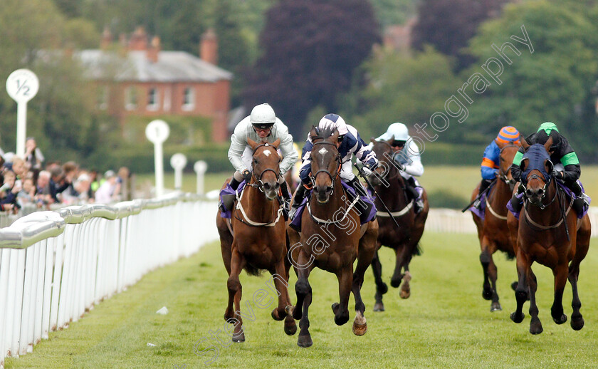 Agravain-0004 
 AGRAVAIN (centre, David Allan) beats STONE COUGAR (left) in The Cottingham Handicap
Beverley 29 May 2019 - Pic Steven Cargill / Racingfotos.com