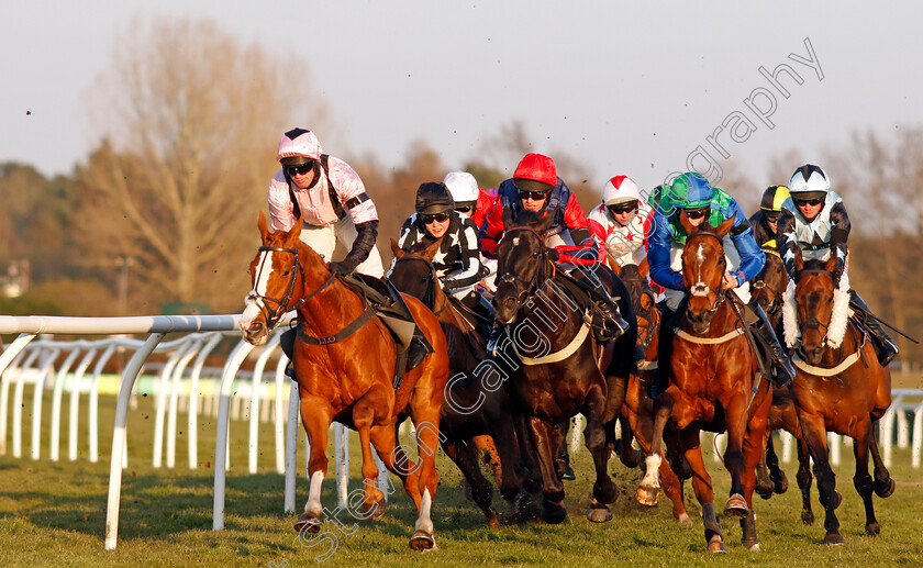 Pens-Man-0001 
 PENS MAN (left, Richie McLernon) with NOT AT PRESENT (centre) and KILBREW BOY (2nd right)
Market Rasen 19 Apr 2021 - Pic Steven Cargill / Racingfotos.com