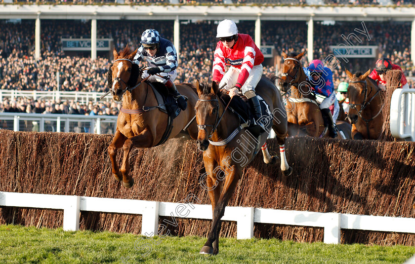 Rock-The-Kasbah-0003 
 ROCK THE KASBAH (left, Richard Johnson) beats CONEYGREE (right) in The BetVictor.com Handicap Chase
Cheltenham 17 Nov 2018 - Pic Steven Cargill / Racingfotos.com