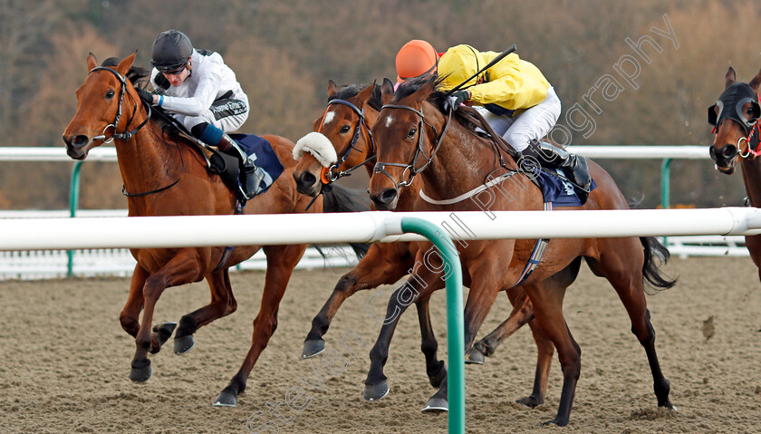 Zest-0003 
 ZEST (left, Daniel Muscutt) beats SUMMER ICON (right) in The British Stallion Studs 32Red EBF Fillies Conditions Stakes Lingfield 27 Feb 2018 - Pic Steven Cargill / Racingfotos.com