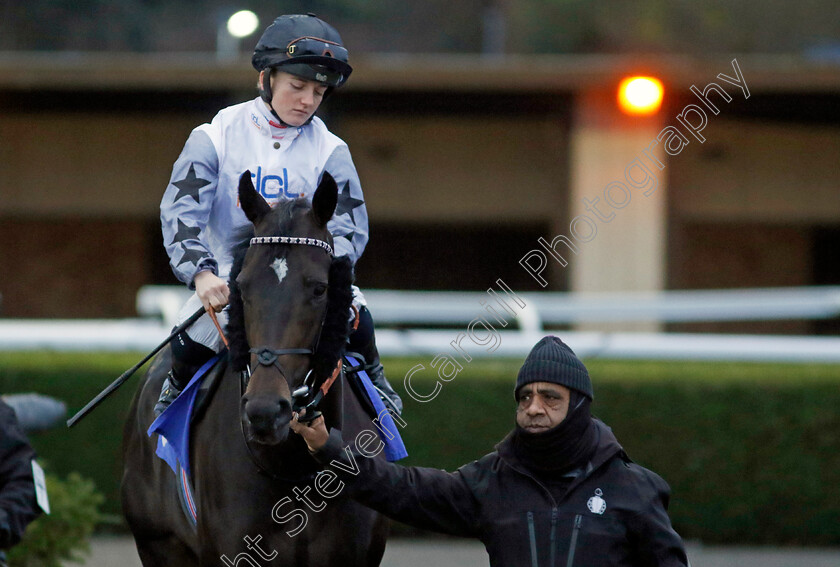 Con-Te-Partiro-0005 
 CON TE PARTIRO (Hollie Doyle) winner of The Unibet Supports Safe Gambling Handicap
Kempton 14 Feb 2024 - Pic Steven Cargill / Racingfotos.com