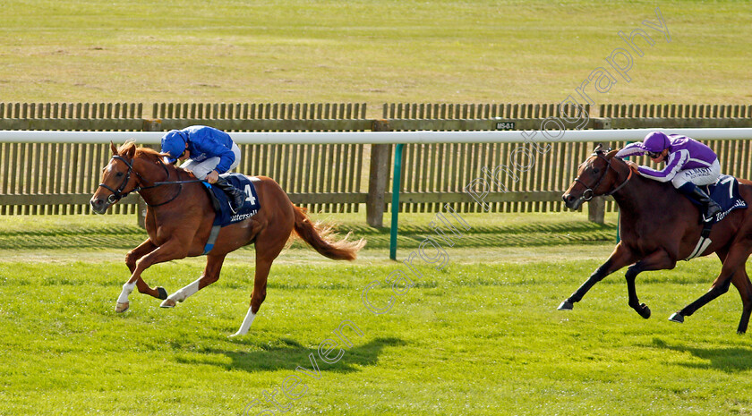 Modern-Games-0006 
 MODERN GAMES (William Buick) beats TRIDENT (right) in The Tattersalls Stakes
Newmarket 23 Sep 2021 - Pic Steven Cargill / Racingfotos.com