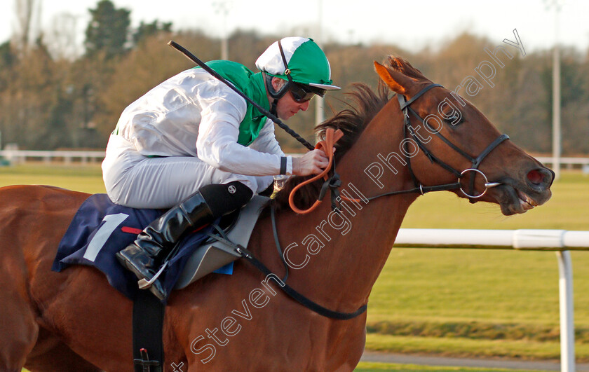 Invitational-0006 
 INVITATIONAL (Jack Mitchell) wins The Ladbrokes Where The Nation Plays Fillies Stakes
Wolverhampton 3 Jan 2020 - Pic Steven Cargill / Racingfotos.com