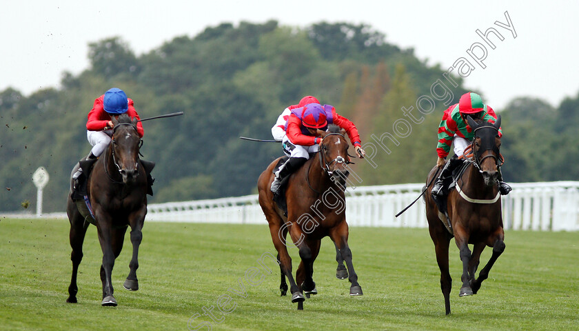 Clon-Coulis-0001 
 CLON COULIS (right, Ben Curtis) beats DI FEDE (centre) and PREENING (left) in The Markerstudy British EBF Valiant Stakes
Ascot 27 Jul 2018 - Pic Steven Cargill / Racingfotos.com