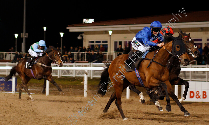 Beautiful-Memory-0004 
 BEAUTIFUL MEMORY (William Cox) wins The Eat Drink Celebrate At channelestate.co.uk Novice Stakes Chelmsford 15 Feb 2018 - Pic Steven Cargill / Racingfotos.com