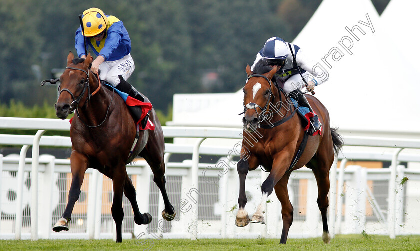 Almania-0003 
 ALMANIA (left, Ryan Moore) beats BUFFALO RIVER (right) in The Bet & Watch At 188bet.co.uk EBF Maiden Stakes
Sandown 31 Aug 2018 - Pic Steven Cargill / Racingfotos.com