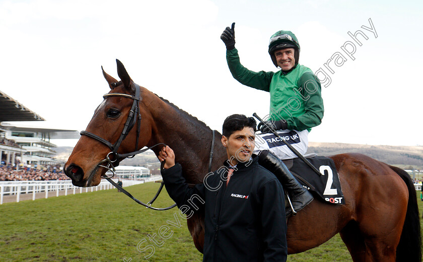 Footpad-0006 
 FOOTPAD (Ruby Walsh) after The Racing Post Arkle Challenge Trophy Cheltenham 13 Mar 2018 - Pic Steven Carrgill / Racingfotos.com