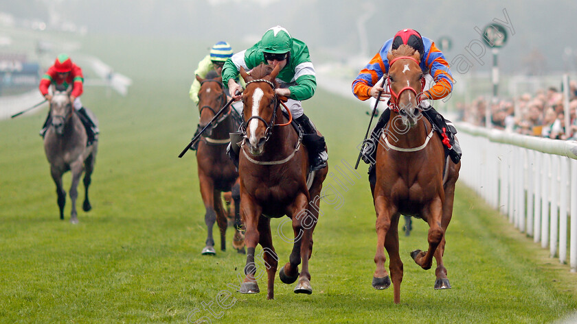 Showmethewayavrilo-0003 
 SHOWMETHEWAYAVRILO (right, Charlie Bennett) beats NEZAR (left) in The 188bet.co.uk Handicap Goodwood 27 Sep 2017 - Pic Steven Cargill / Racingfotos.com