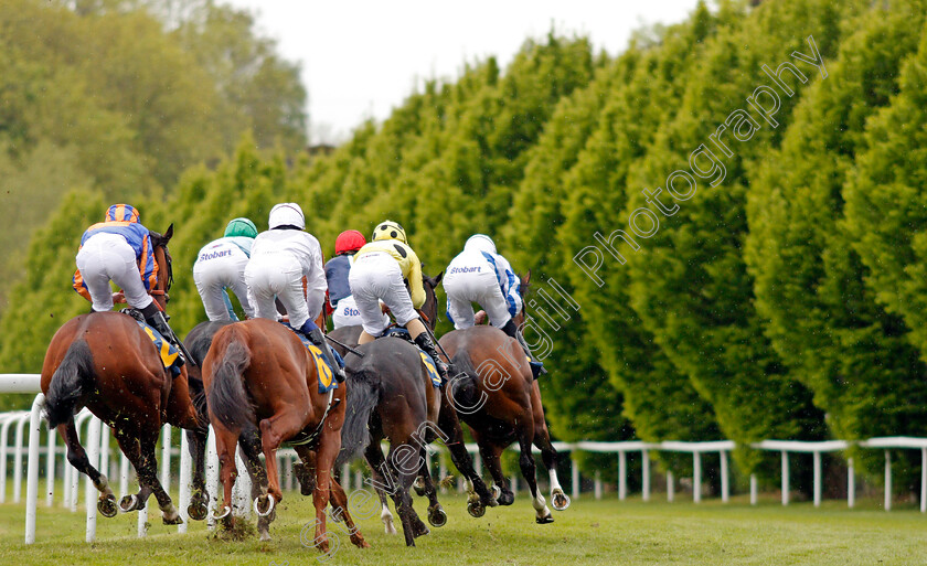 Chester-0002 
 CHIEF IRONSIDE (right, Kieran Shoemark) leading with a circuit to run on his way to winning The Deepbridge Capital Maiden Stakes Chester 9 May 2018 - Pic Steven Cargill / Racingfotos.com