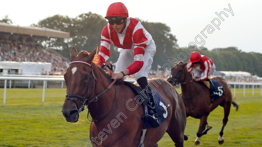 Ummalnar-0005 
 UMMALNAR (James Doyle) wins The Fly London Southend Airport To Dubrovnik Fillies Novice Stakes
Newmarket 20 Jul 2018 - Pic Steven Cargill / Racingfotos.com