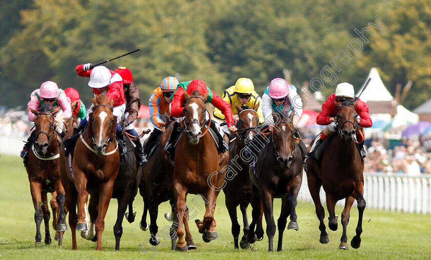 Billesdon-Brook-0001 
 BILLESDON BROOK (centre, Sean Levey) beats PERFECTION (left) and JUBILOSO (2nd right) in The Theo Fennell Oak Tree Stakes
Goodwood 2 Aug 2019 - Pic Steven Cargill / Racingfotos.com