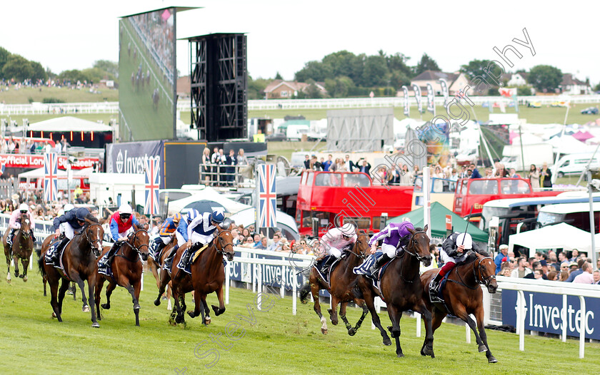 Annapurna-0002 
 ANAPURNA (Frankie Dettori) beats PINK DOGWOOD (2nd right) in The Investec Oaks
Epsom 31 May 2019 - Pic Steven Cargill / Racingfotos.com