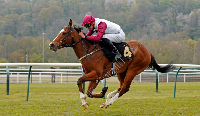 Fabiosa-0004 
 FABIOSA (James Doyle) wins The Watch On Racing TV Fillies Novice Stakes
Nottingham 27 Apr 2021 - Pic Steven Cargill / Racingfotos.com