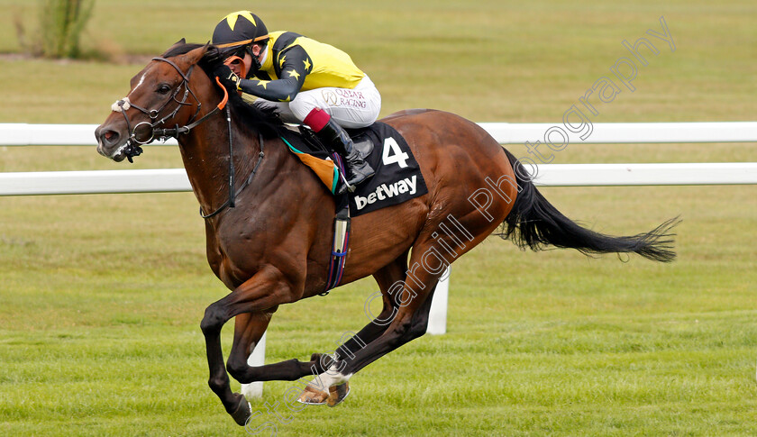 Blue-De-Vega-0007 
 BLUE DE VEGA (Oisin Murphy) wins The Heed Your Hunch At Betway Handicap
Sandown 23 Aug 2020 - Pic Steven Cargill / Racingfotos.com