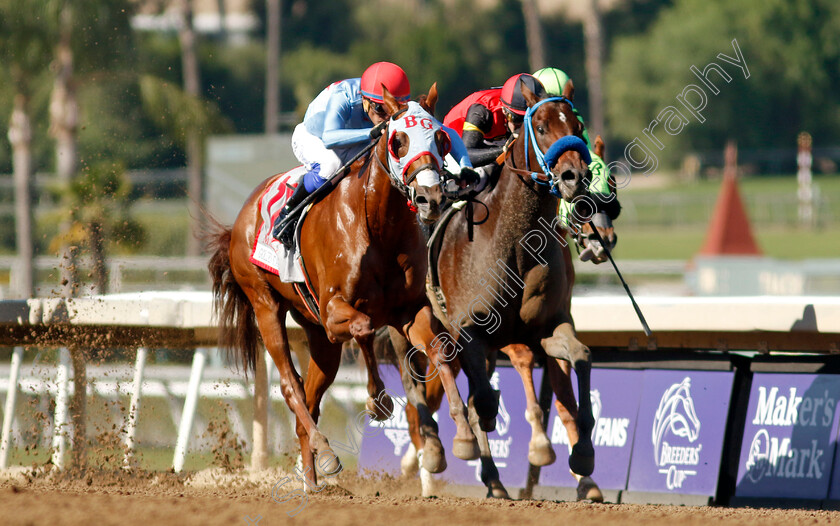 Magic-Spoon-0002 
 MAGIC SPOON (left, Tiago Pereira) beats PRIVATE GEM (right) in The Golden State Juvenile
Santa Anita 3 Nov 2023 - Pic Steven Cargill / Racingfotos.com