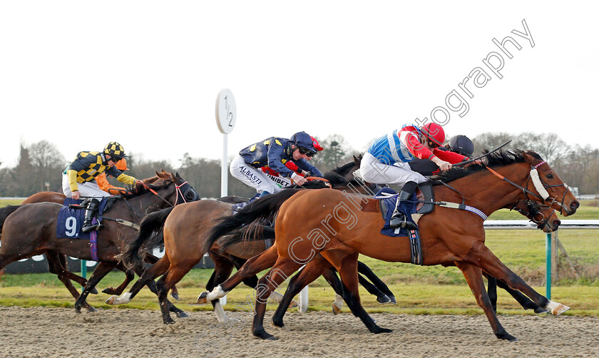 Knockout-Blow-0005 
 KNOCKOUT BLOW (Hector Crouch) wins The Betway Heed Your Hunch Handicap
Lingfield 18 Dec 2019 - Pic Steven Cargill / Racingfotos.com