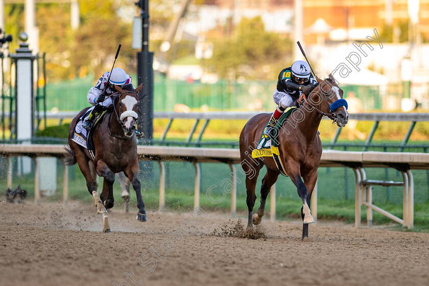 Authentic-0001 
 Authentic, with John Velazquez up, wins the Grade 1 Kentucky Derby at Churchill Downs in Louisville, KY. 9.5.2020. Photography by Jamie Newell. 
 Keywords: Kentucky Derby, Authentic