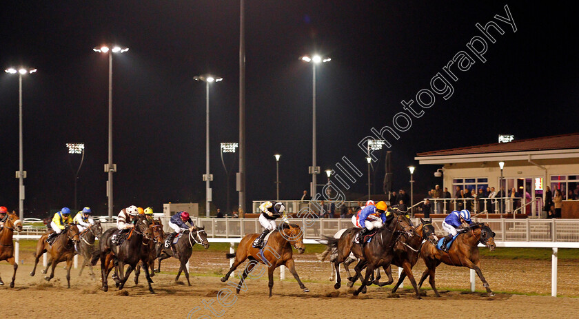 Jabalaly-0001 
 JABALALY (right, Jim Crowley) beats BALLADEER (2nd right) and DARGEL (centre) in The Bet In Play At totesport.com Handicap
Chelmsford 24 Oct 2019 - Pic Steven Cargill / Racingfotos.com