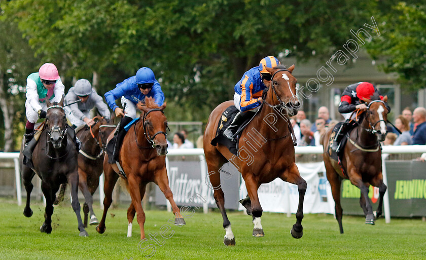 Lake-Victoria-0003 
 LAKE VICTORIA (Sean Levey) wins The Jenningsbet Sweet Solera Stakes
Newmarket 10 Aug 2024 - Pic Steven Cargill / Racingfotos.com