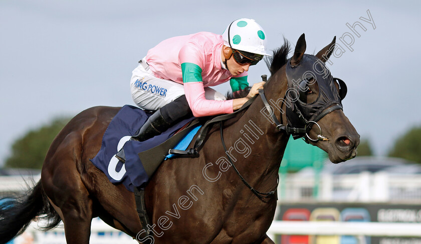 Serendipitous-Lady-0001 
 SERENDIPITOUS LADY (Harry Davies) wins The Download The Brestbet App Nursery
Yarmouth 16 Oct 2023 - Pic Steven Cargill / Racingfotos.com