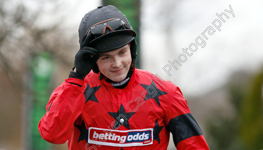 Jonjo-O Neill-Jr-0001 
 Jonjo O'Neill Jr after winning The Unibet Lanzarote Handicap Hurdle on BIG TIME DANCER
Kempton 12 Jan 2019 - Pic Steven Cargill / Racingfotos.com