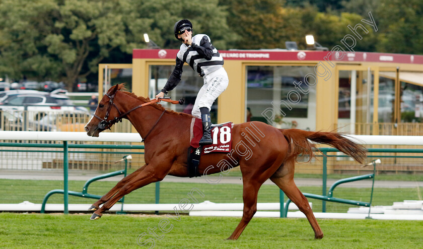 Ramatuelle-0001 
 RAMATUELLE (A Lemaitre) wins The Qatar Prix de la Foret 
Longchamp 6 Oct 2024 - Pic Steven Cargill / Racingfotos.com