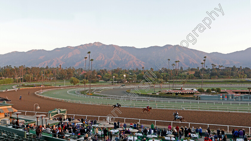 Santa-Anita-0001 
 Early morning track work ahead of The Breeders' Cup
Santa Anita USA 31 Oct 2019 - Pic Steven Cargill / Racingfotos.com