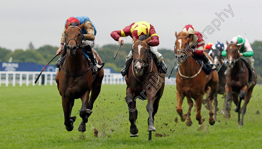 Diego-Ventura-0004 
 DIEGO VENTURA (left, James Doyle) beats SPIRIT OF FARHH (centre) in The Juddmonte British EBF Restricted Novice Stakes
Ascot 6 Sep 2024 - Pic Steven Cargill / Racingfotos.com