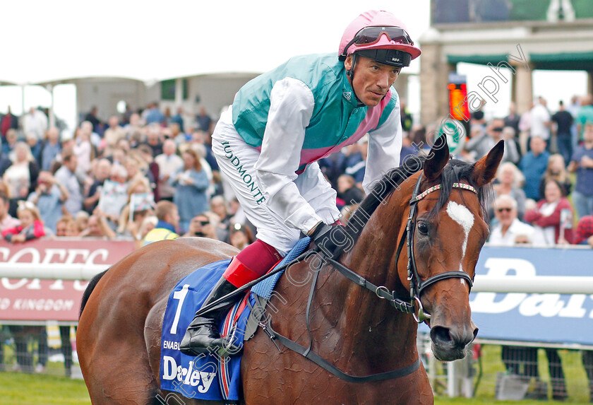 Enable-0011 
 ENABLE (Frankie Dettori) after The Darley Yorkshire Oaks
York 22 Aug 2019 - Pic Steven Cargill / Racingfotos.com